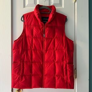 Lands' End Vibrant Red Quilted Vest